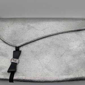 Vintage Thierry Mugler Silver Clutch Bag